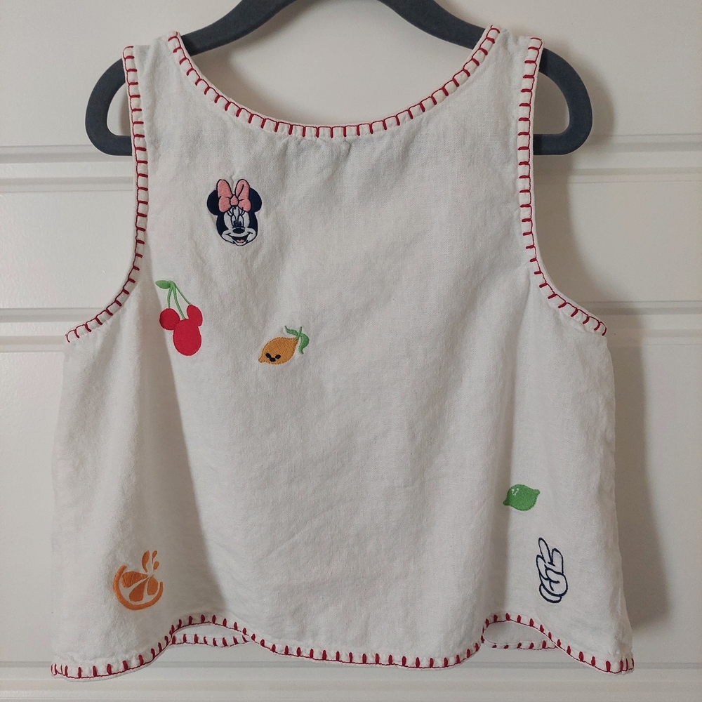 OLD NAVY + DISNEY Kids Tank Shirt with Character Embroidery Size L
